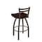 Holland Bar Stool Co 25" Low Back Swivel Counter Stool, Bronze Finish, Dark Cherry Maple Seat 41125BZDCMpl - alternate 2